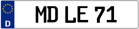 Trailer License Plate